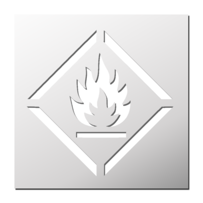 Pochoir Inflammable