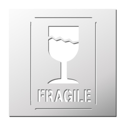 Pochoir Fragile