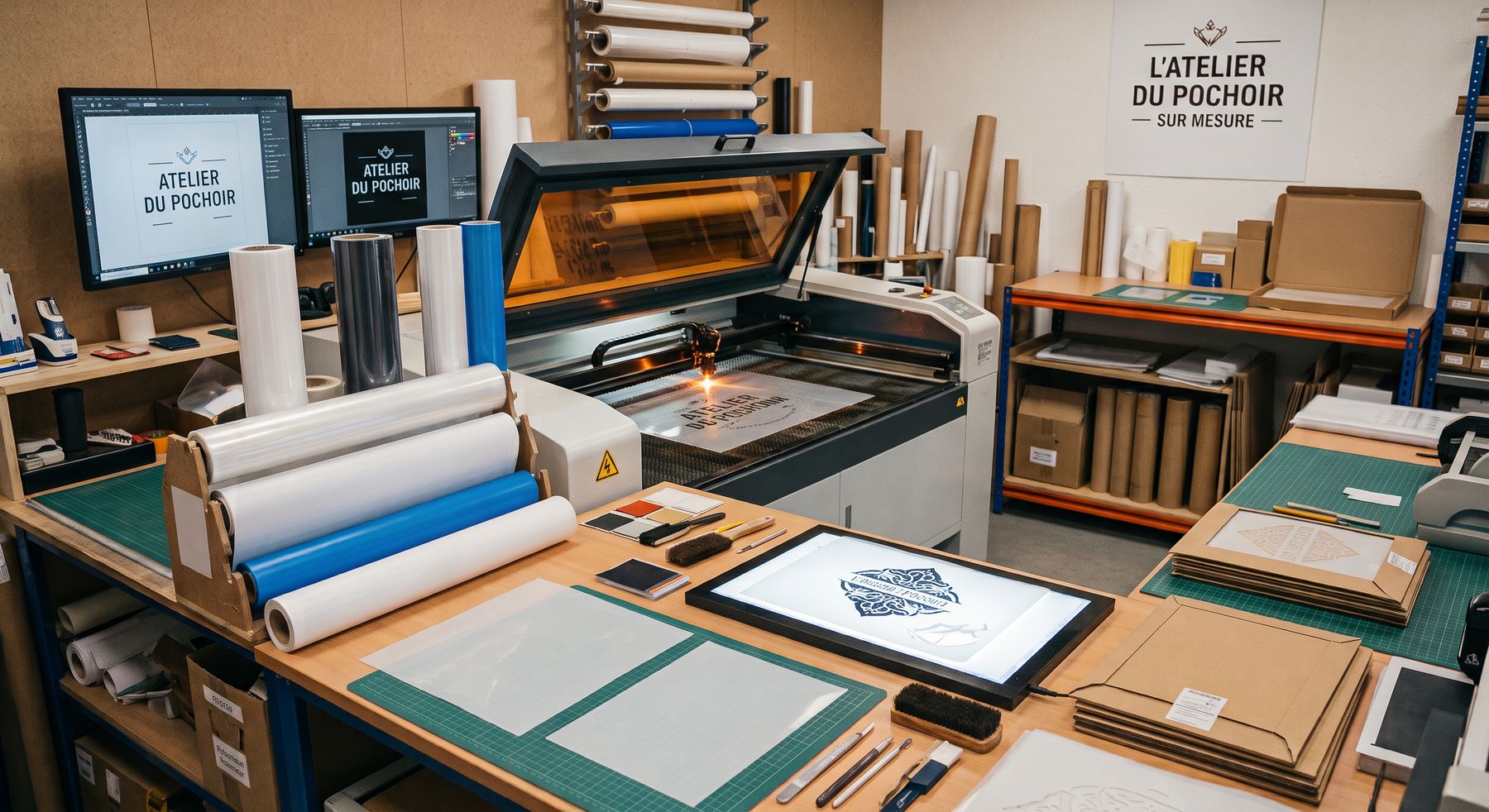 Comment nous fabriquons votre pochoir sur mesure ?
