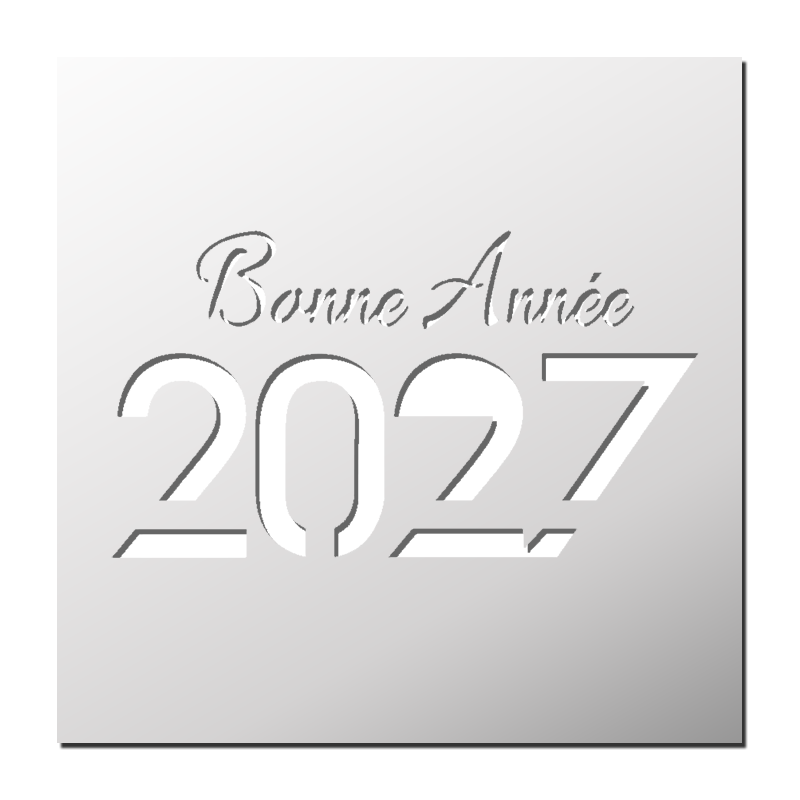 Pochoir Bonne Année 2027 Pochoir Bonne Année 2027