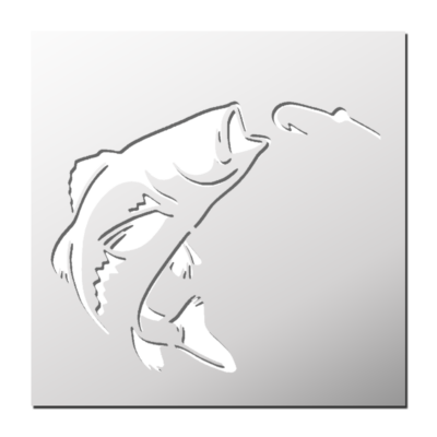 Pochoir Pêche