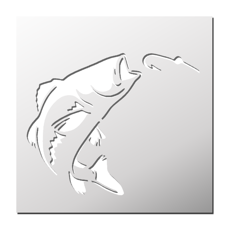 Pochoir Pêche Pochoir Pêche