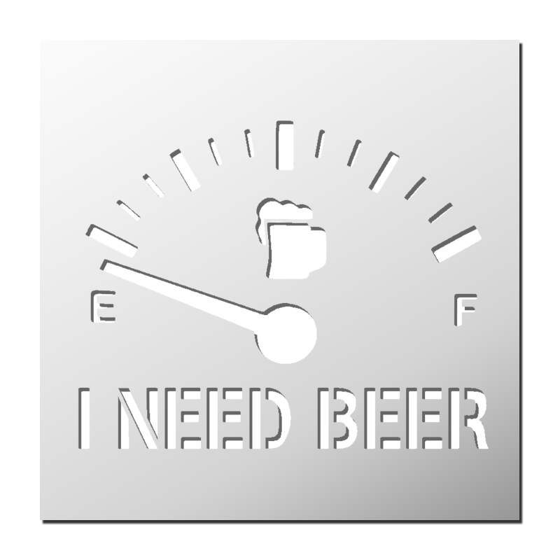 Pochoir I Need Beer Pochoir I Need Beer