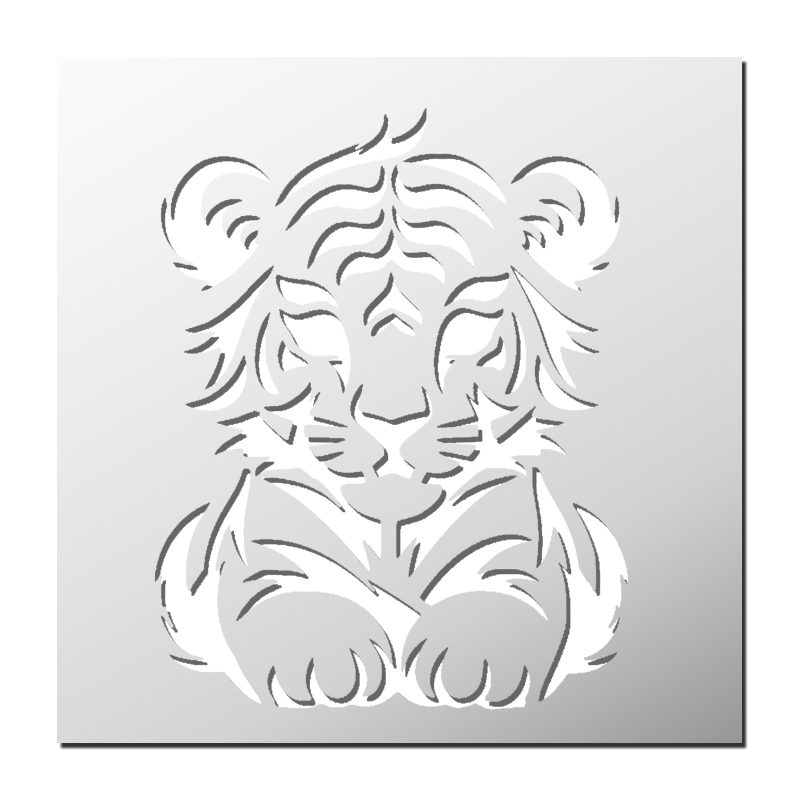 Pochoir Lionceau Pochoir Lionceau