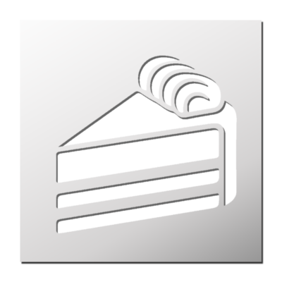 Pochoir Part de Gâteau