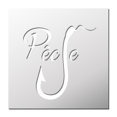 Pochoir Pêche