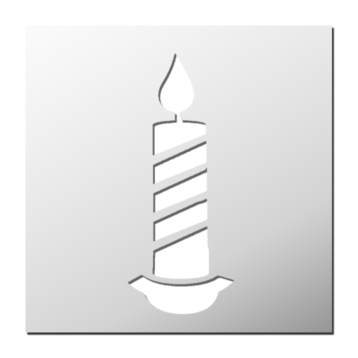 Pochoir Bougie