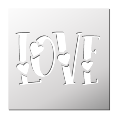 Pochoir LOVE