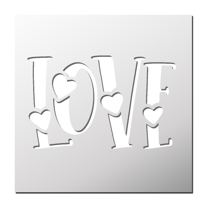Pochoir LOVE Pochoir LOVE