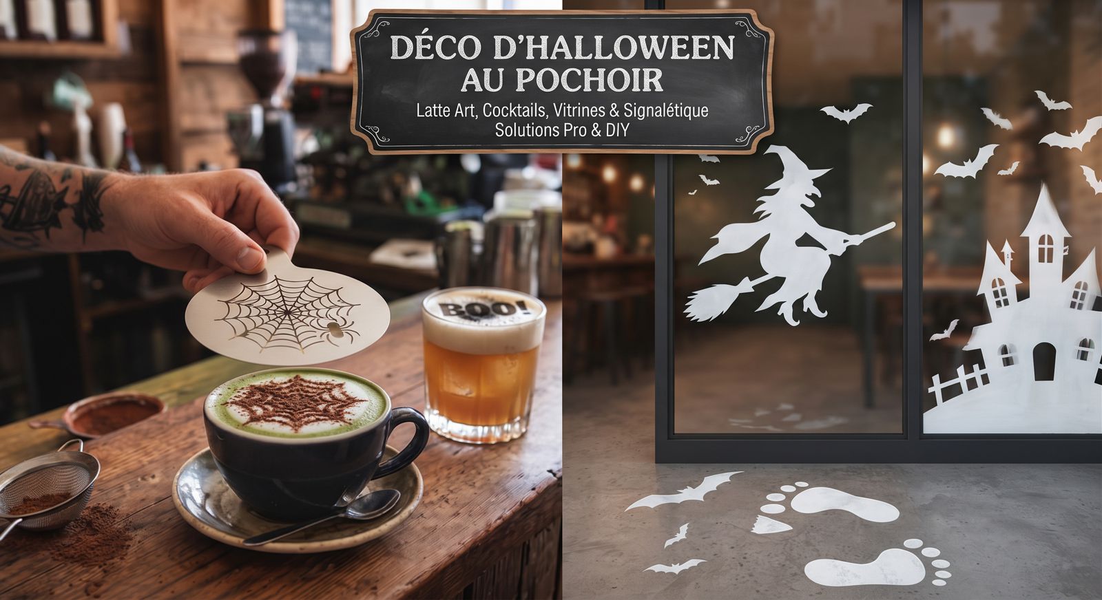Déco d’Halloween au pochoir : idées créatives pour pros et particuliers