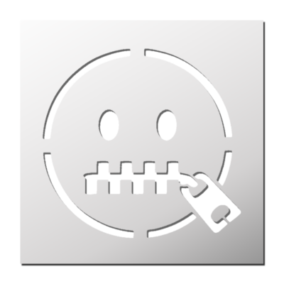 Pochoir Smile Bouche Fermeture